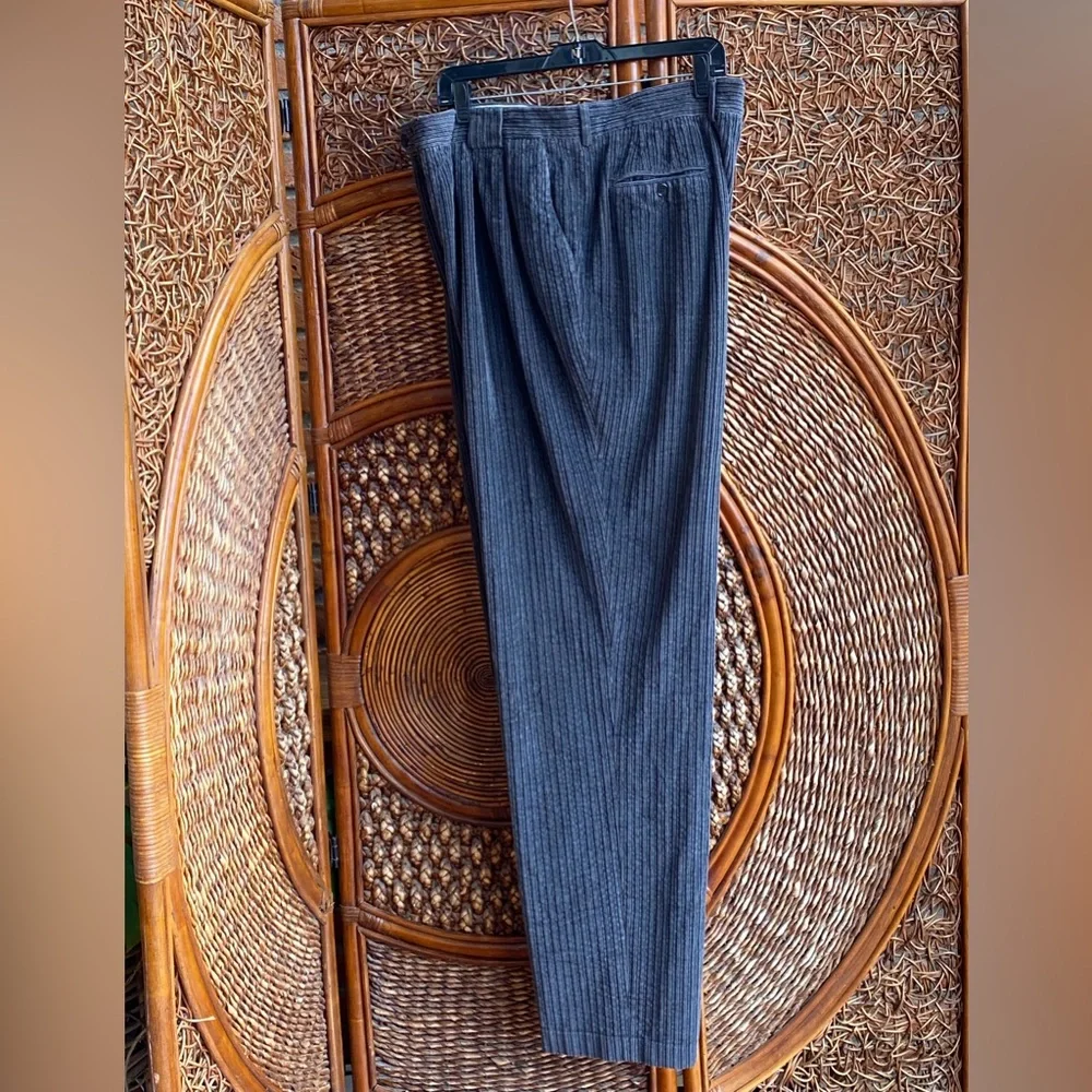 Vintage Vires Men's Gray Corduroy Pants Size 40 Great Condition